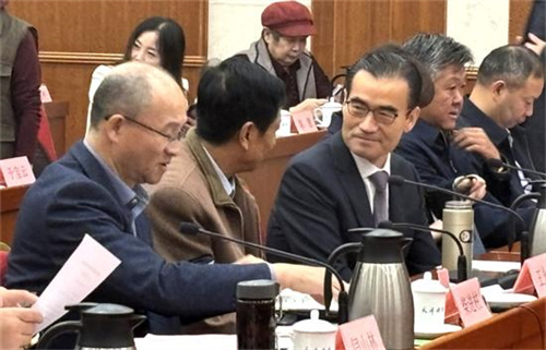 和治友德董事长韩金明出席天津市老区建设促进会成立30周年座谈会