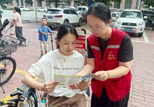 宁夏大新镇聚丰苑社区开展打击传销主题宣传活动