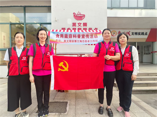 安惠江海志愿者参加莫文隋志愿服务快闪市集