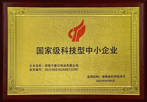 子康获“国家级科技型中小企业”荣誉